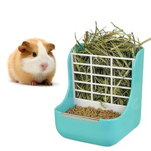 2 in 1 food and hay feeder for guinea pig cage