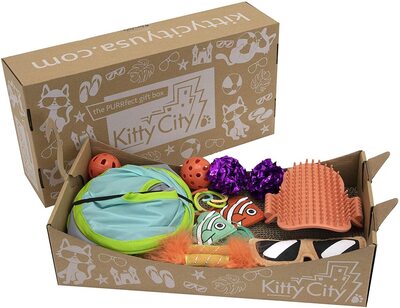 Kitty City Cat Toys Boxes Deluxe Gift for Cats
