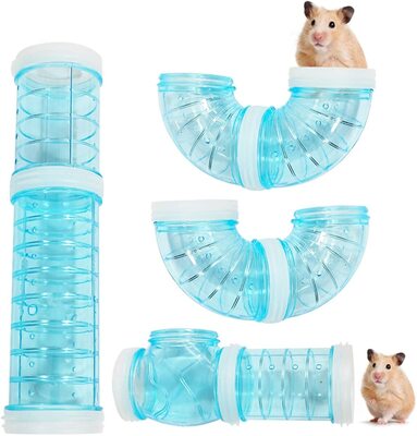 Transparent Hamster Tubes Tunnels